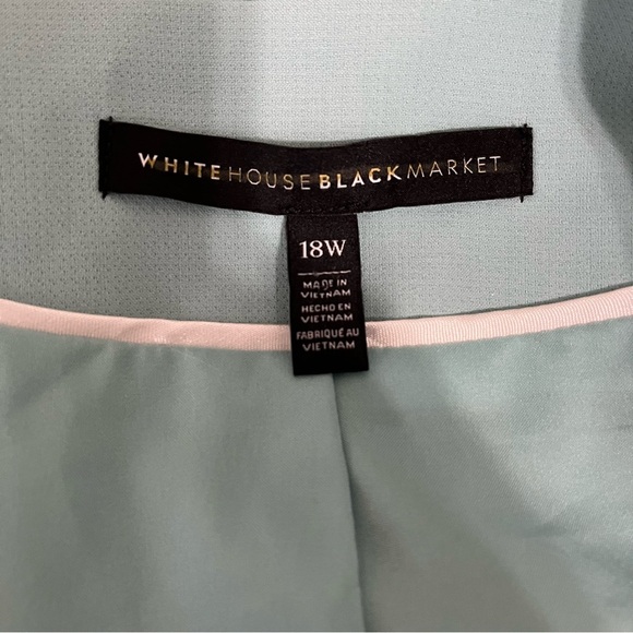 White House Black Market Green Lined Blazer NWOT - Picture 9 of 16